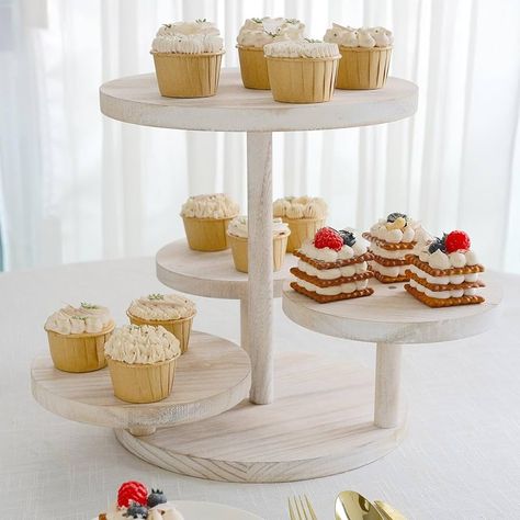 Amazon.com: Efavormart 26" Heart Shaped 8-Layer Double Sided Wooden Dessert Display Stand, Natural Love Table Cupcake Shelf Rack : Home & Kitchen Wooden Cupcake Stands, Wooden Cake Stand, Rustic Cupcakes, Cupcake Display Stand, Rustic Dessert, Dessert Display Stand, Cake Dessert Table, Wooden Cake Stands, Dessert Presentation