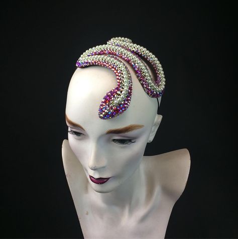 Snake Hats Diy, Snake Head Piece, Snake Headdress, Heart Headpiece, Snake Headpiece, Burlesque Headpiece, Diy Snake, Medusa Snake, Higher Art