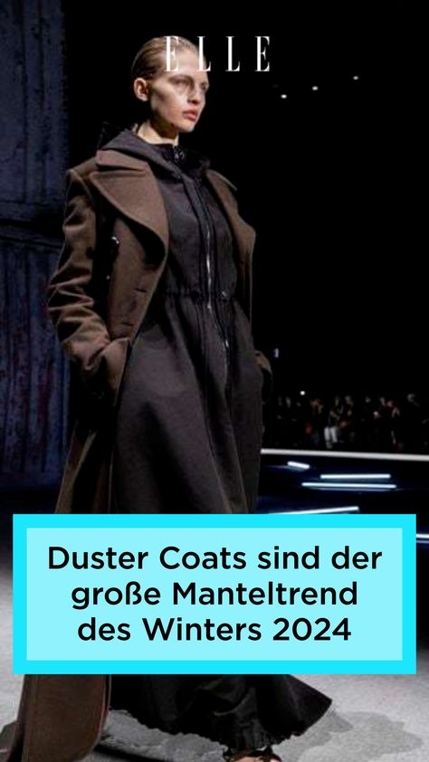 Duster Coats sind der Modetrend im Winter 2024: Wie die Mäntel in Maxilänge diese Saison getragen werden, erfahren Sie auf Elle.de#mode #modetrend #trending #sommer #outfits #styling #jeans Styling Jeans, Outfits Styling, Dries Van Noten, Winter 2024, Carolina Herrera, Duster Coat, Coats For Women, Blazer