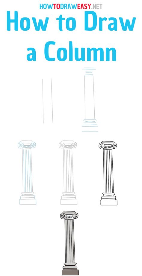 how to draw a column step by step #howtodraw #howtodraweasy #howtodrawcolumn #howtodrawcolumns #howtodrawcolumneasy #howtodrawcolumnstepbystep #columndrawing #drawingcolumn Percy Jackson Crafts, Greek Drawing, Greek Theme, Draw Doodles, Greek Paintings, Greek Columns, Form Drawing, 2nd Grade Art, Draw Easy