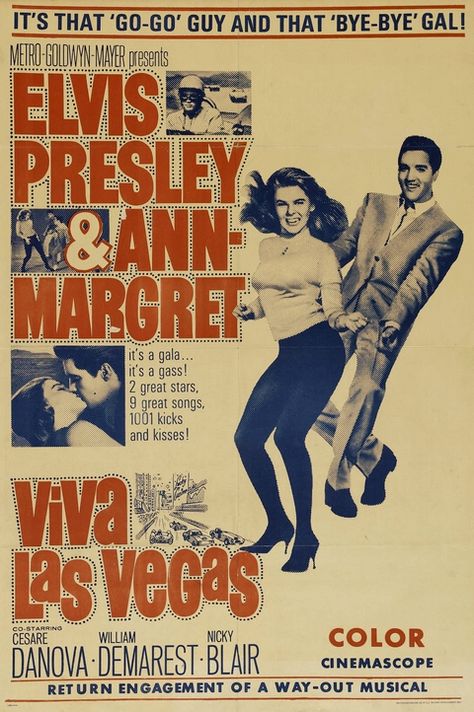 Viva las Vegas =  1964 - Elvis Presley Poster Elvis Presley Viva Las Vegas, Elvis Viva Las Vegas, Viva Las Vegas Movie, Elvis Love Me Tender, Elvis Presley Quotes, Elvis Presley Posters, Elvis Presley Memories, Los Vegas, Elvis Movie