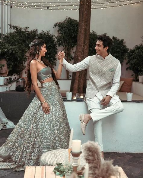 Inside Ananya Panday’s Cousin, Alanna Panday’s Engagement Ceremony Indian Engagement Outfit, Alanna Panday, Wedding Matching Outfits, Reception Outfits, Indian Engagement, Ananya Panday, Asian Wedding Dress, Engagement Ceremony, Celebrity Trends