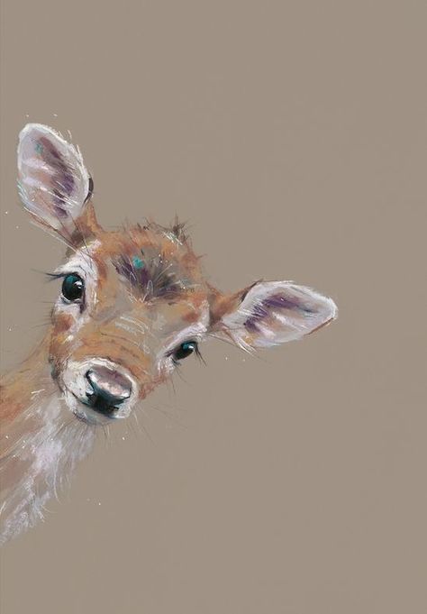 Acrilyc Paintings Ideas, Nicky Litchfield, Pastel Animals, Deer Art, A Deer, Pastel Art, British Artist, Watercolor Animals, Animal Paintings