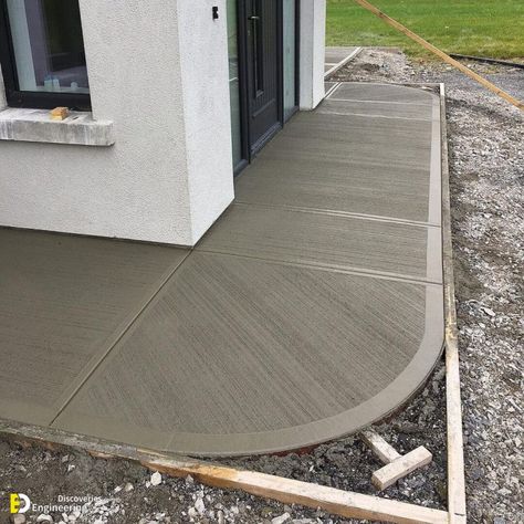 Beautiful Concrete Finishing Ideas | Engineering Discoveries Concrete Finishing, Concrete Pathway, Concrete Backyard, Concrete Path, Concrete Patio Designs, Concrete Walkway, Concrete Finishes, Driveway Design, Concrete Diy Projects