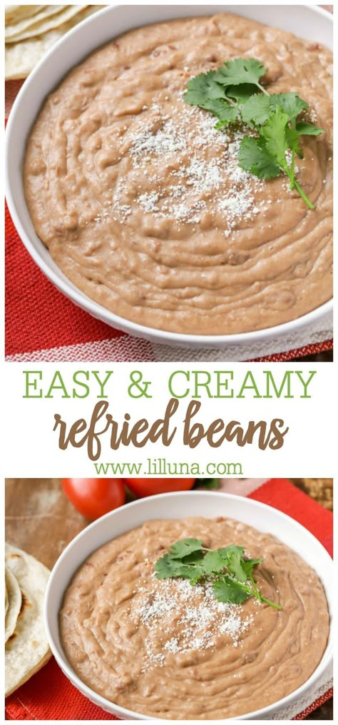 How To Can Refried Beans, Creamy Refried Beans Canned, Refried Beans Dip Recipe, Restaurant Style Refried Beans From Can, Refried Beans For A Crowd, Restaurant Style Bean Dip, Easy Refried Beans Canned, Authentic Refried Beans Mexican Style, Canned Refried Beans Doctored Up