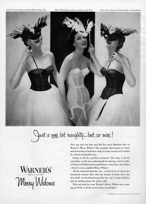 Warner's Merry Widow 1950s Lingerie, Merry Widow, Bullet Bra, Lingerie Inspiration, Popular Handbags, Vintage Trends, Vintage Life, Vintage Lingerie, Sewing Tips