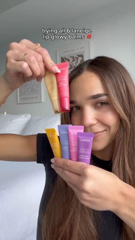 Laneige lip glowy balms make me crazy 😝 Laneige Glowy Lip Balm, Lip Balm Laneige, Sephora Stuff, Laneige Lip Balm, Laneige Skincare, Laneige Lip Glowy Balm, Loneliness Photography, Makeup Shopping List, Lip Glowy Balm