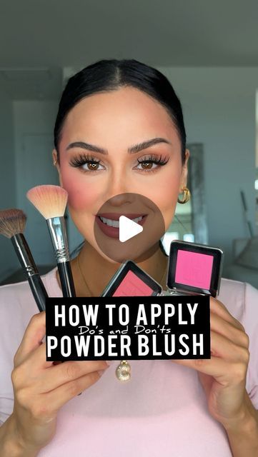 Christen Dominique on Instagram: "Blush ☺️ makes me happy and there’s no right or wrong way but I have some personal Do’s  and Dont’s to help!🩷  Blush used @hauslabs   #blush #blushhack #makeup #makeuptutorial #makeuphacks #makeuptips" Blush How To, Cheek Blush Makeup, Cheek Makeup Looks, How To Put On Blush How To Apply, Where Does Blush Go On Your Face, How To Pick Blush Color, Blush Looks Makeup, How To Blush Cheeks, Best Blush For Fair Skin