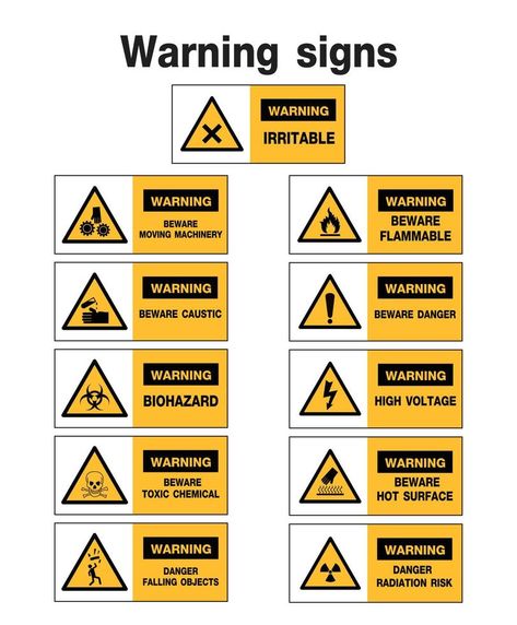 warning sign, construction symbols, vector design Warning Signs Design, Warning Signs Safety, Plumbing Symbols, Construction Symbols, Dmv Permit Test, Permit Test, Dairy Free Breastfeeding, When To Plant Vegetables, Vector Symbols