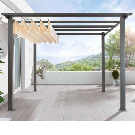 Come costruire un pergolato fai da te in 5 step - Ville e Giardini Pergola Shade Diy, Ombra Pergola, Wisteria Pergola, Pergola Decorations, Garage Pergola, Small Pergola, Cheap Pergola, Pergola Swing, Pergola Ideas