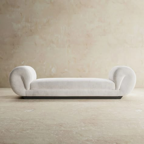 SWAN DAYBED | Aguirre Design Chaise Bench, Swan Sofa, Bed Room Furniture, American Wallpaper, Beverly Park, Sideboard Drawers, Concept Furniture, Outdoor Furniture Sofa, Console Desk