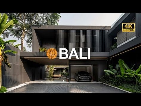 Bali Architecture: Modern-style Tropical House with Breathtaking Interior Design | Backyard Oasis - YouTube Home Design 3d, Bali Architecture, Tropical House Design, Design Backyard, Bali Fashion, Tropical House, Village House Design, Village House, Village Houses