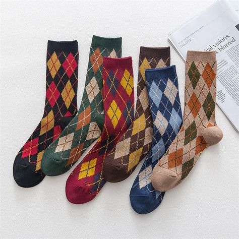 Nordic Socks, Argyle Socks, Style Socks, Branded Scarves, Winter Socks, Cute Socks, Mambo, Vintage Inspired Design, Fashion Socks