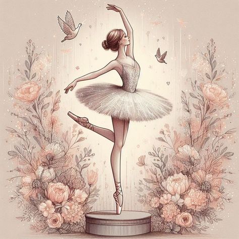 Mk Drawings, Ballet Illustration, Dancing Drawing, Teddy Pictures, Iphone Wallpaper Preppy, Ballet Painting, Ballerina Art, Ballet Poses, Ballet Art