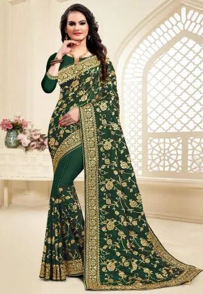 Heavy Work Saree, Choli Dress, Saree Blouses Online, Lehenga Choli Wedding, Crepe Silk Sarees, Bollywood Lehenga, Elegant Attire, Wedding Sarees, Satin Saree