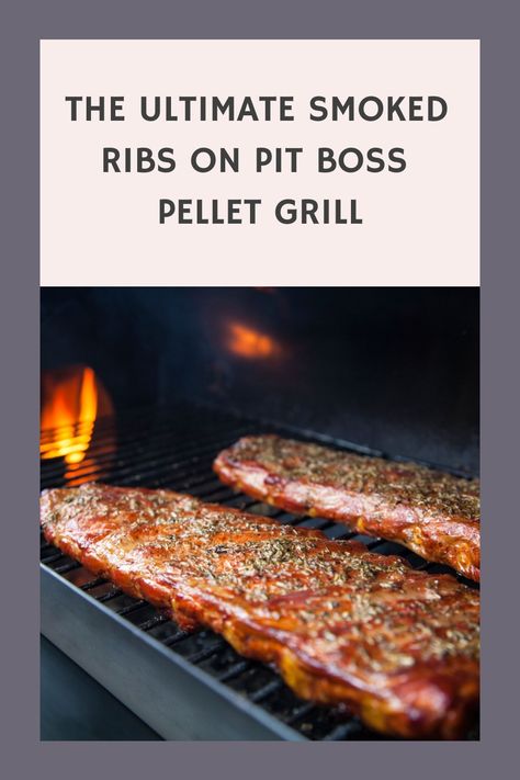 Learn how to make the ultimate smoked ribs on a Pit Boss pellet grill with this delicious recipe. #BBQ #grilling #pitboss #smokedribs Pit Boss Ribs, Pork Ribs On Pellet Grill, Pit Boss Smoker Recipes, Pitboss Pellet Grill Recipes, Ribs On Pellet Grill, Pellet Grill Ribs, Bean Salad Recipes Easy, Pit Boss Pellet Grill Recipes, Pork Loin Back Ribs