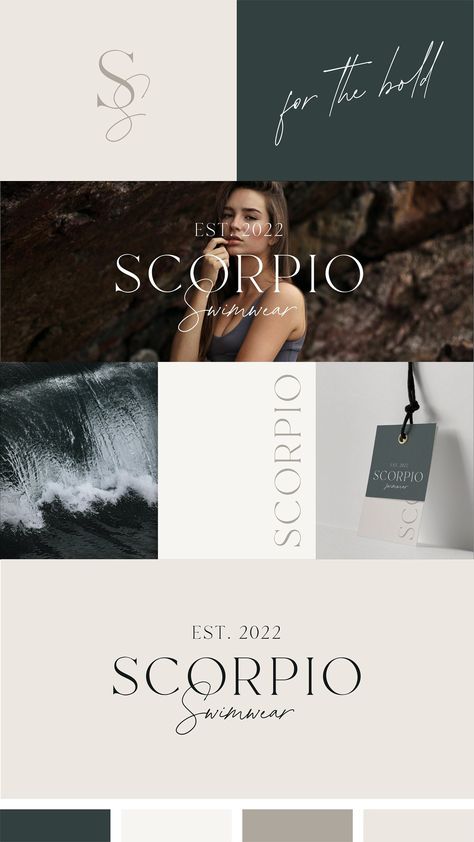 Semi Custom Brand Kit, Moody Branding Board, Brand Color Palettes, Luxury Brand Colors, Logo Color Palette Branding, Luxury Color Palette Branding, Emerald Branding, Logo Colour Palette, Luxury Color Palette