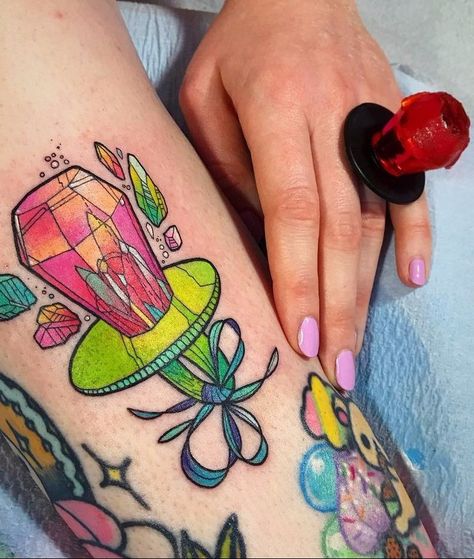 Pop Tattoo, Food Tattoo, Kitten Tattoo, Colorful Tattoos, Food Tattoos, Worlds Best Tattoos, Mushroom Tattoos, Gold Tattoo, Kawaii Tattoo