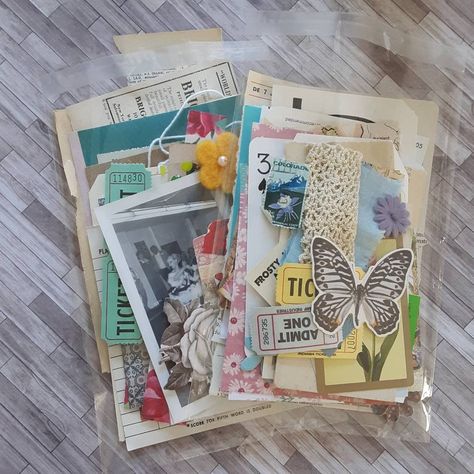 Shabby Chic Flowers, Junk Journal Supplies, Journal Supplies, Planner Kit, Stationery Accessories, Vintage Journal, Vintage Scrapbook, Journal Kit, Holiday Inspiration