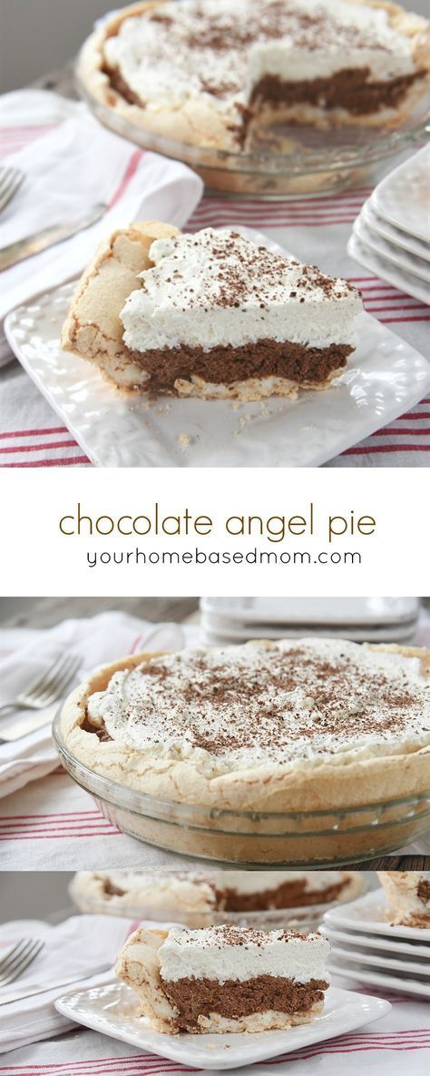 Meringue Crust, Angel Pie, Dessert Pie Recipes, They Don't Care, Oreo Dessert, Perfect Pies, Sweet Pie, Chocolate Pies, S'mores