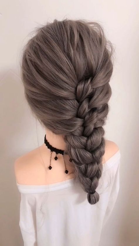 Cute Simple Hairstyles For Wedding, Hair Do Long Hair Easy, Long Hairstyle Easy, Long Hairstyles Ideas Easy, Easy Braid Hair Styles, Simple Hairstyles For Long Hair Wedding, Braid Hair Styles For Long Hair, Hairstyle Easy Quick, Hair Styles Simple Easy