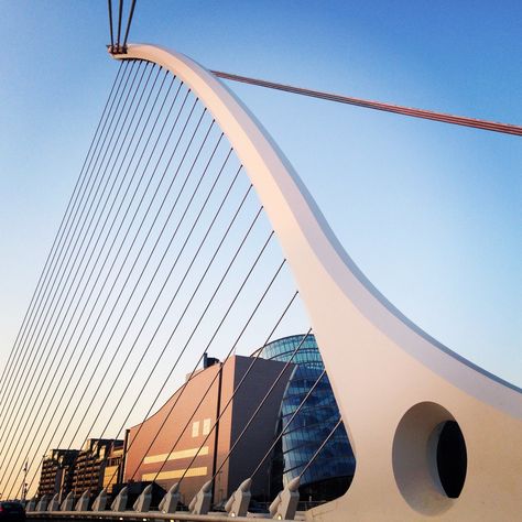 Samuel Beckett Bridge. Dublin. Bridge Lighting, Samuel Beckett Bridge, Samuel Beckett, European Vacation, Dublin, Bridge, Lighting