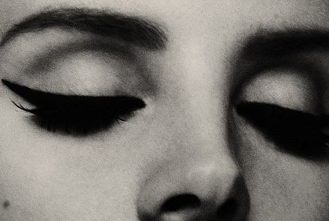 Lana Del Rey, Lashes, Black And White, White, Black