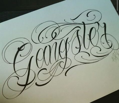 Gangster lettering Gangster Letters, Tattoo Crane, Blessed Tattoo, Best Tattoo Fonts, Tattoo Script Fonts, Tattoo Fonts Alphabet, Tattoo Fonts Cursive, Tattoo Lettering Design, Fancy Writing