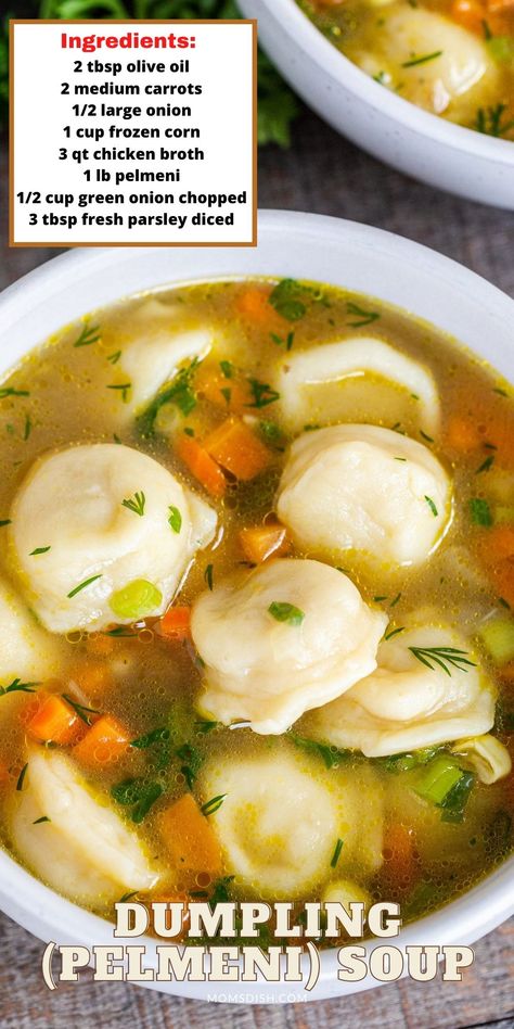 Pelmeni Soup is comforting and healthy. Keep some of our homemade pelmeni on hand for this quick lunchtime favorite. Pelmeni Soup, Soup Dumplings Recipe, Wonton Soup Recipe, Spaghetti With Ground Beef, Soup Dumplings, Cabbage Soup Diet, Dumplings For Soup, Dumplings Recipe, Clam Recipes