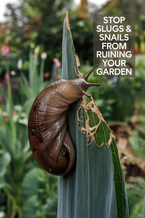 Combatting Slugs and Snails in the Garden Slugs In Garden, Pest Prevention, Snails In Garden, Scale Insects, Natural Pest Control, White Flies, Garden Pest Control, Under The Weather, Plant Protection