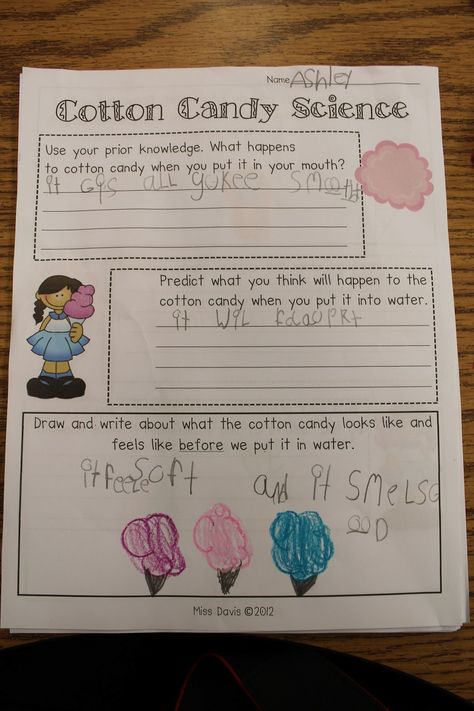 Keepin' It Kool In KinderLand: Busy Life!! Circus Fun, Whatcha Wearin', and a FREEBIE! Cotton Candy Science Experiment, Circus Mcgurkus, Circus Science, Ks1 Science, Circus Week, Candy Science Experiments, Preschool Circus, Circus Classroom, Clown Theme