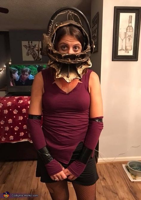 Saw Bear Trap Costume, Amanda Young Saw Costume, Amanda Reverse Bear Trap, Amanda Saw Halloween Costume, Amanda Saw Cosplay, Saw Trap Costume, Reverse Bear Trap Costume, Amanda Young Costume, Amanda Young Cosplay