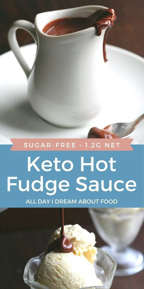 Hot Fudge Sauce Recipe, Fudge Sauce Recipe, Sugar Free Ice Cream, Keto Cupcakes, Keto Sauces, Hot Fudge Sauce, Low Carb Ice Cream, Postre Keto, Low Carb Sauces