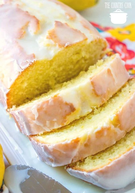 Copycat Starbuck's Lemon Loaf - The Country Cook dessert Starbucks Lemon Loaf, Lemon Loaf Recipe, Gingerbread Cake Recipe, Starbucks Lemon, Pane Dolce, Lemon Bread, Torte Cupcake, Country Cook, Lemon Loaf