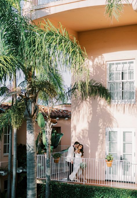 Valencia Wedding, La Valencia Hotel, Ocean View Wedding, San Diego Wedding Venues, Brides Mom, Spanish Architecture, Maggie Smith, Unique Hotels, Ceremony Arch