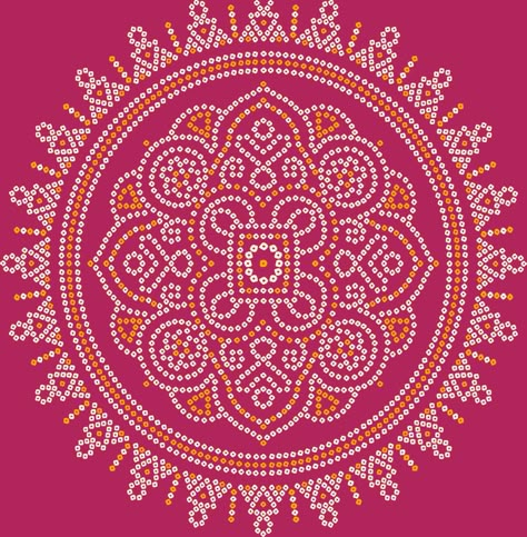 Bandhani Background, Bandhani Designs Pattern, Badhani Design, Chunri Border, Chunri Motifs, Bandhani Border, Bandhni Dupatta, Chunri Design, Bandhani Design