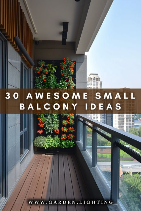 a close up of a balcony with a planter on the wall Small Garden Balcony Apartments, Vertical Garden Small Balcony, Small Flat Balcony Ideas, Very Narrow Balcony Ideas, Balcony Wall Plants Ideas, Outdoor Furniture For Small Balcony, Narrow Apartment Balcony Ideas, Flowers On Balcony Ideas, Vertical Garden In Balcony