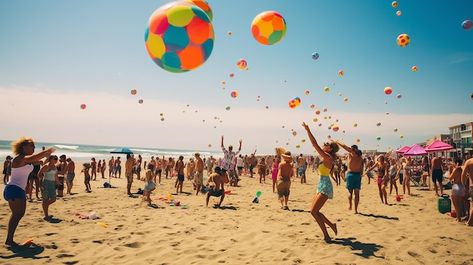 Photo beach bash bliss joyful summer par... | Premium Photo #Freepik #photo Beach Bash, Beach Party, Summer Party, Premium Photo, Stock Photos, Festival, Quick Saves