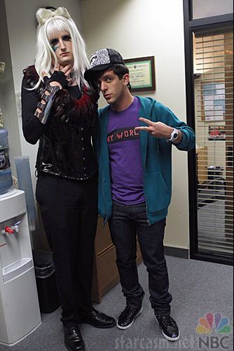 Gaga (Gabe playd by Zach Woods) and Situation (Ryan played by B.J. Novak). B J Novak, The Office, Halloween