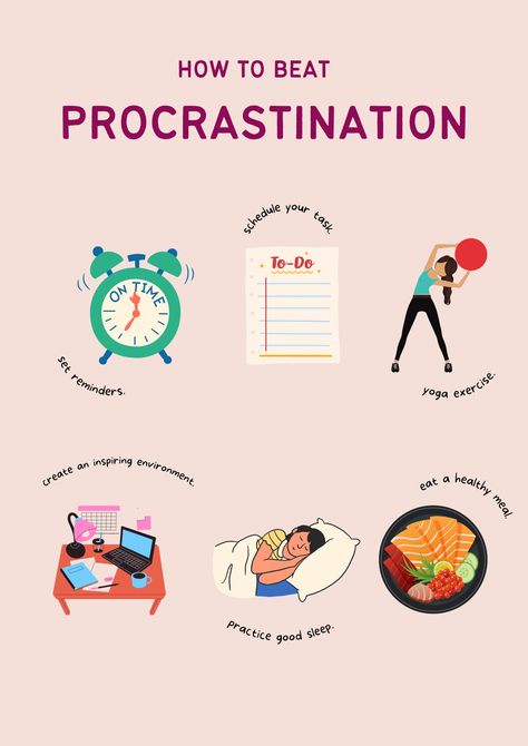 Beat Procrastination, Effective Study Tips, Image Consultant, Journal Writing, Good Sleep, Self Improvement Tips, Study Tips, Self Development, Daily Planner