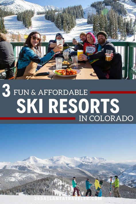 Are you thinking affordable ski resorts in Colorado, or anywhere for that matter, is an oxymoron? True, skiing isn’t a cheap vacation, but it is my youngest's favorite sport, and with two short years until he leaves me for college, I want to indulge his passion, preferably without spending his college fund. That mission led to this post! Ready to learn what I learned? Here are three affordable ski resorts in Colorado that we know you'll love. Ski Resorts In Colorado, Top Family Vacations, Vail Ski Resort, Colorado Ski Resorts, Colorado Ski, Ski Town, Cheap Vacation, College Fund, Colorado Skiing