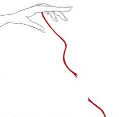 Red Ribbon Of Fate, Red String Of Fate Drawings, Red Thread Aesthetic, Red Thread Of Fate Art, Red Thread Of Fate Aesthetic, Star Princess, Red String Of Fate, String Theory, Deep Art