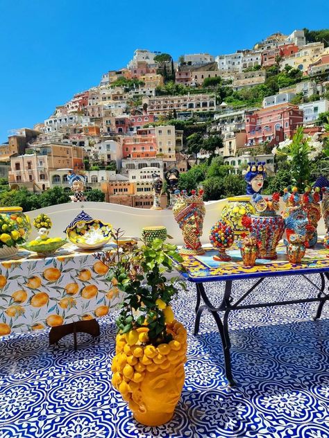 Positano Art, Italy Positano, Italy Bucket List, Taormina Sicily, Art Text, Italian Decor, Dream Vacations Destinations, Amalfi Coast Italy, Travel Italy