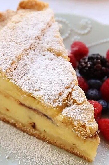 Ricotta Pie (Old Italian Recipe) | "Absolutely delicious. Probably the best pie I've ever had. " #easter #easterrecipes #easterideas #easterinspiration #easterweekend #eastermeal #allrecipes Ricotta Pie Recipe, Unique Pie Recipes, Old Italian Recipes, Christmas Pie Recipes, Chocolate Bourbon Pecan Pie, Ricotta Pie, Easter Pie, Unique Pies, Christmas Pie