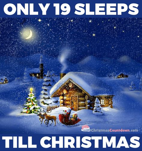 Sleeps Till Christmas, Sleeps Until Christmas, Christmas Clock, Days Till Christmas, Day Countdown, Days Until Christmas, Alexa Device, Christmas Night, 19 Days