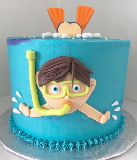 Waterslide Cake, Magic Cakes, Pool Party Cake, Swimming Pool Cake, Swimming Cake, Pool Party Cakes, Pool Cake, Magic Cake, Baby Birthday Cakes