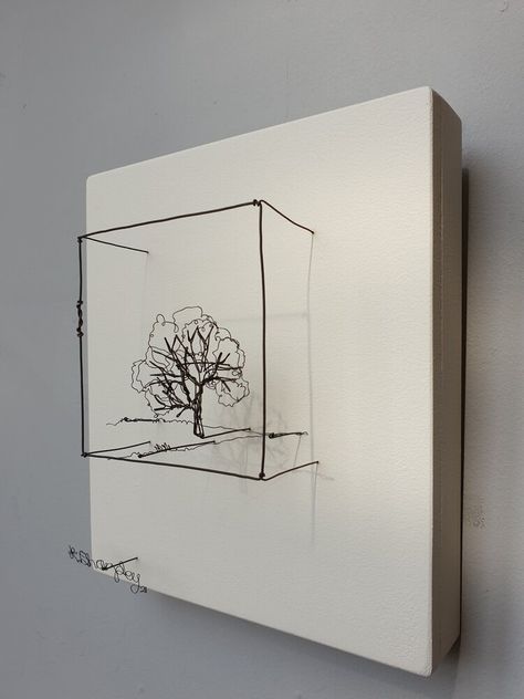 Shop — Helaina Sharpley Wireworks Wire On Canvas Art, Wire Art On Canvas, Art Sculptures Ideas, Metal Wire Art Ideas, Wire Work Sculpture, Wire Art Ideas, Metal Artworks, Tiny Sculptures, Wire Decor