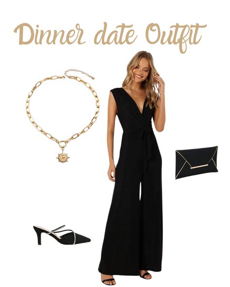 From casual outings to formal events, learn how to style your black jumpsuit like a pro. Discover versatile looks for every occasion! Opt for a black jumpsuit with lace detailing or a sweetheart neckline for a romantic touch. Black Jumpsuit Accessories, Style A Black Jumpsuit, Jumpsuit Accessories, Black Jumpsuit Outfit, Effortless Outfit, Jumpsuit Outfit, Great Ideas, American Women, Black Jumpsuit