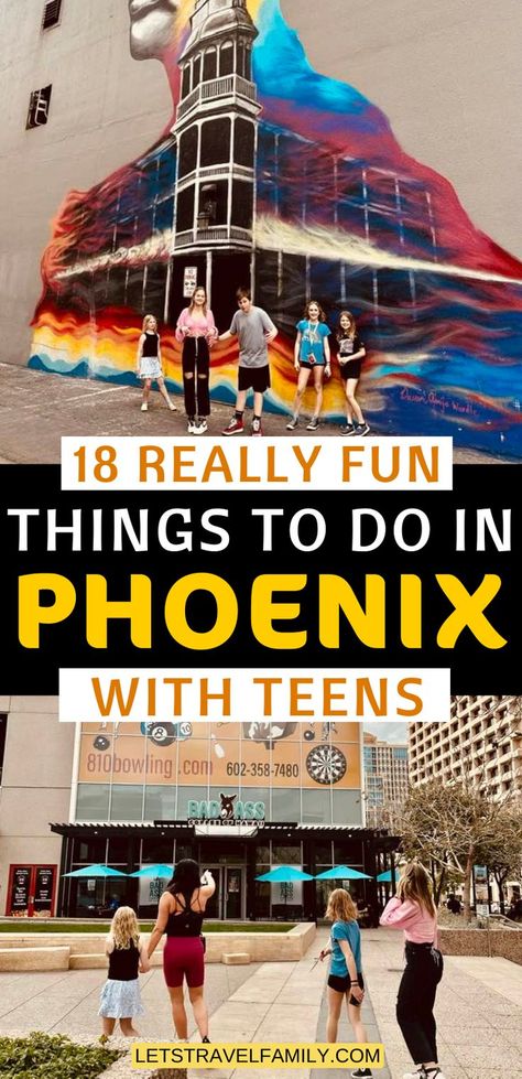 18 Really Fun Things To Do in Phoenix with Teens Phoenix Vacation Things To Do, Phoenix In March, Phoenix Things To Do Bucket Lists, Phoenix Outfits Spring, Free Things To Do In Phoenix Az, Family Things To Do In Phoenix Arizona, Phoenix Day Trips, Day Trips From Phoenix Az, Best Things To Do In Phoenix Az