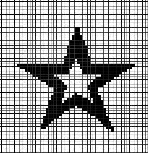 Pixel art Star Crochet Pattern Grid, Crochet Star Pixel Pattern, Pixel Art Pattern Star, Crochet Star Grid Pattern, Star Pixel Grid Crochet, Crochet Star Grid, Y2k Pixel Art Grid, Star Pixel Pattern, Pixel Art Pattern Aesthetic